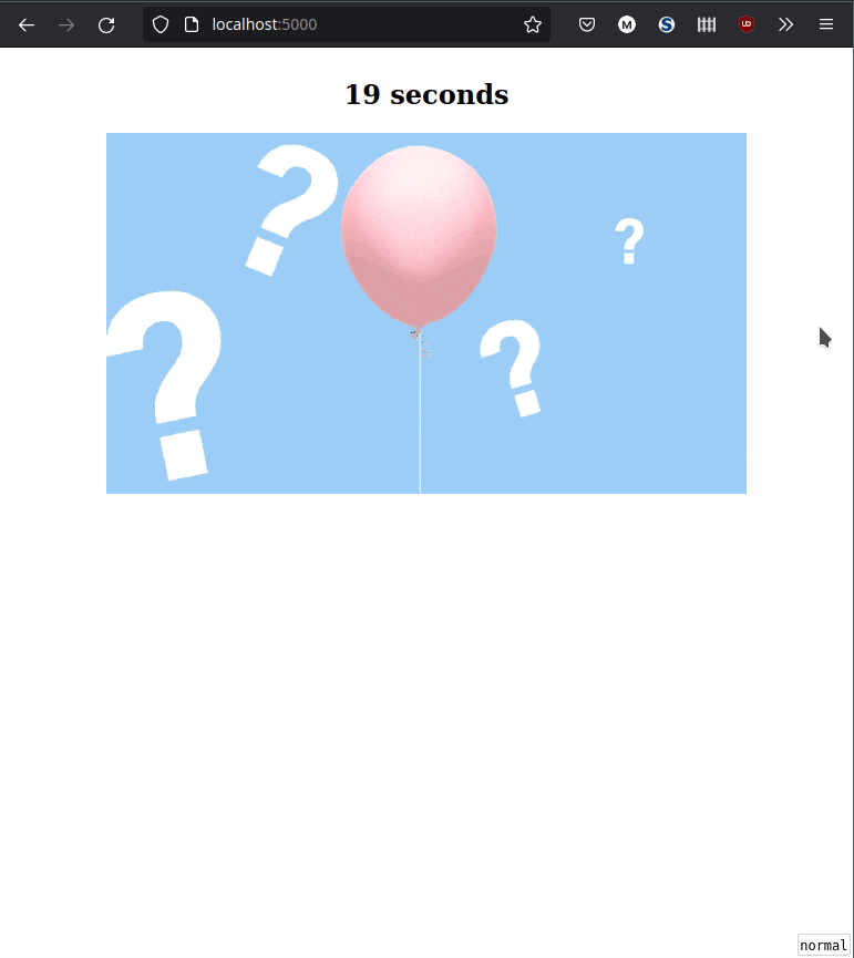 Surprise countdown Surprise countdown